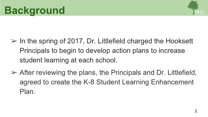 Student Learning Enhancement Plan Slide 2